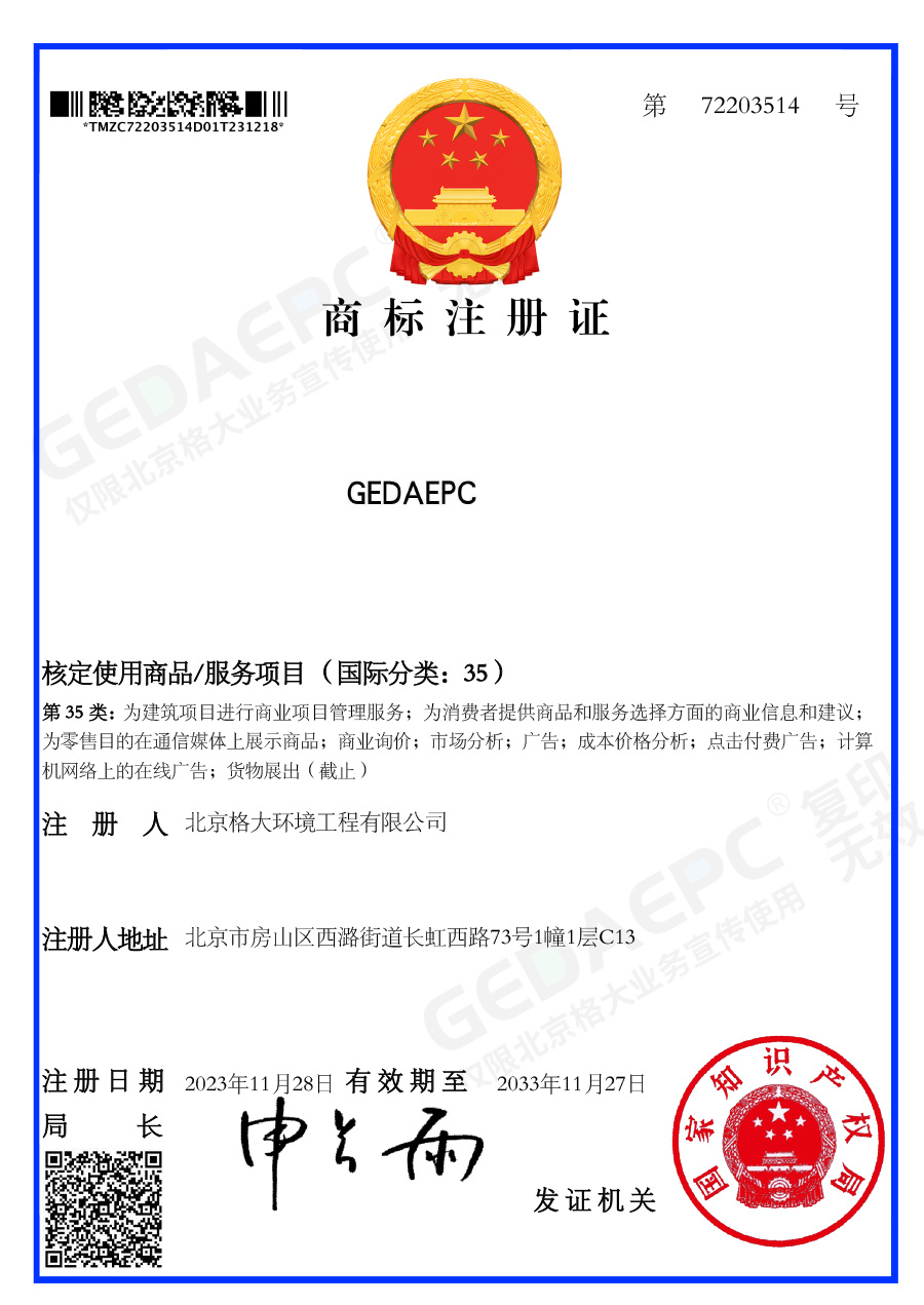 GEDAEPC商标证书